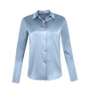 Garcon Shirt - Stretch Silk Charmeuse - Ice Blue