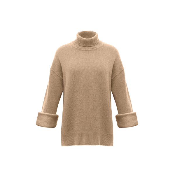 Ali Cashmere Turtleneck - Nuthatch – Michelle Farmer