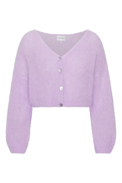 Cornelia Cropped Cardigan- Light Purple – Michelle Farmer