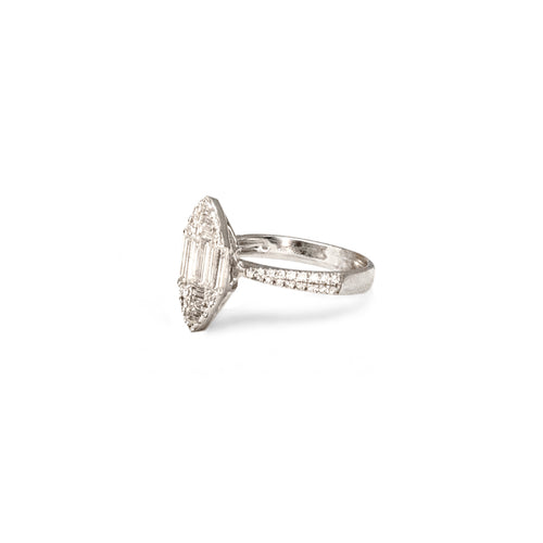 Baguette Diamond Marquise Ring