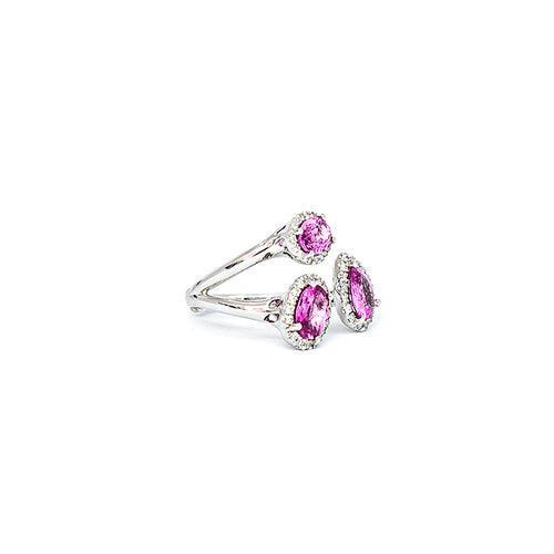 Pink Rose Sapphires Ring