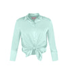 Garcon Shirt -Stretch Silk Charmeuse - Mint