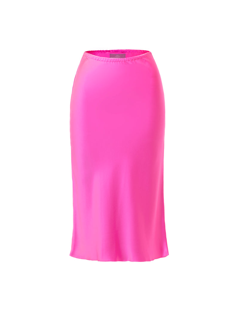 Slip Skirt -30mm Silk Charmeuse- Ali Pink