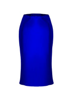 Slip Skirt - 30mm Silk Charmeuse  - Cobalt