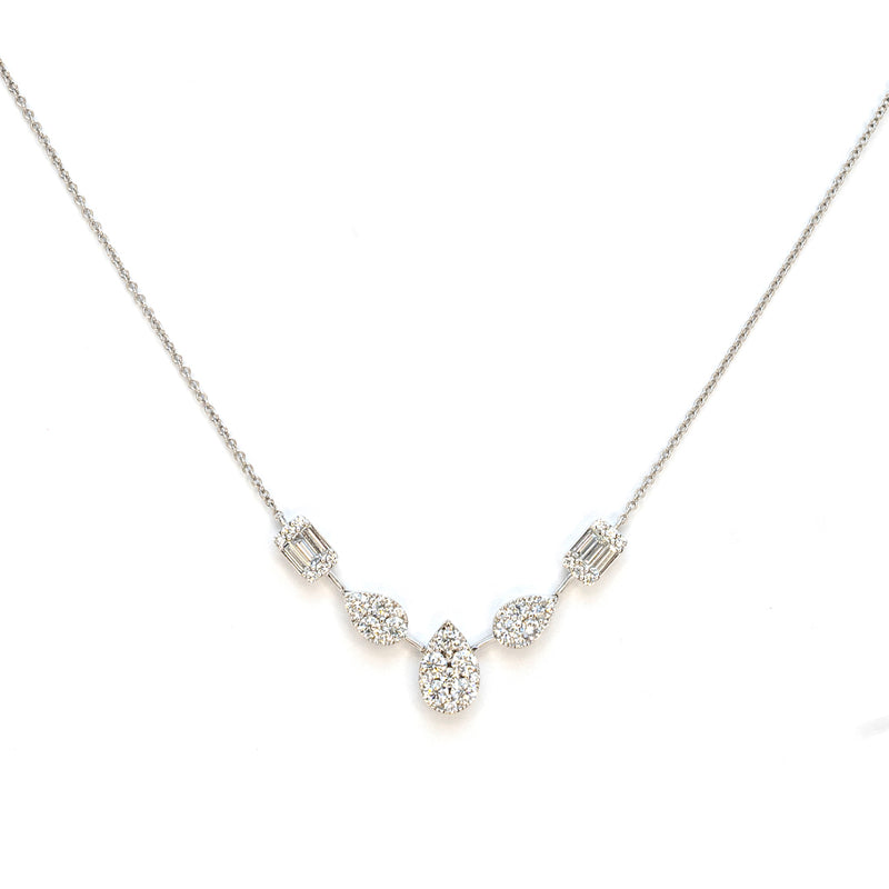Diamond Multi Shapes Necklace