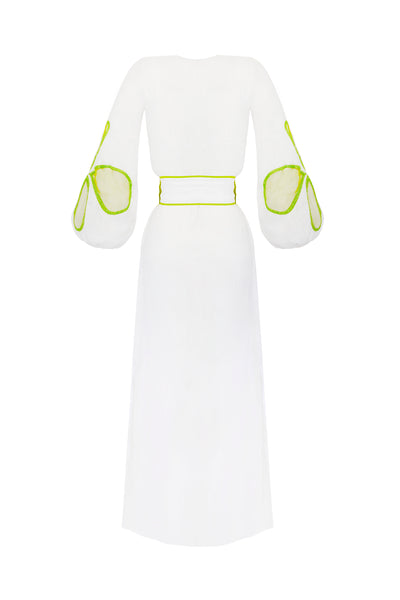 【美品】Her lip to Paris Daisy Long Dress Daisy Long Sleeve Linen Maxi Dress | Michelle Farmer