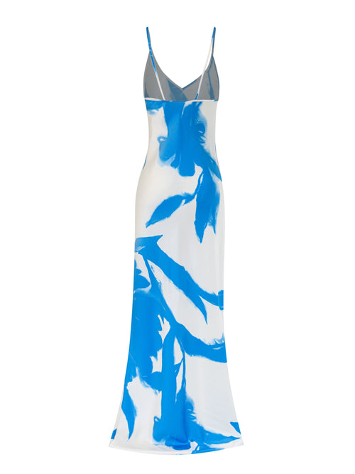 Rhonda Maxi Dress - Blue Abstract