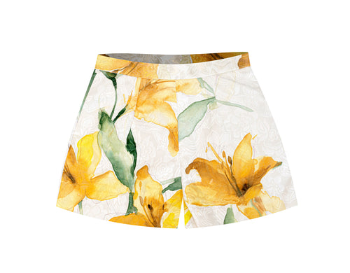 Penny Short - Yellow Floral