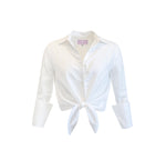 Garçon shirt cotton stretch poplin -Optic White
