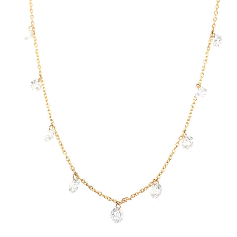 Briolette Diamonds Necklace