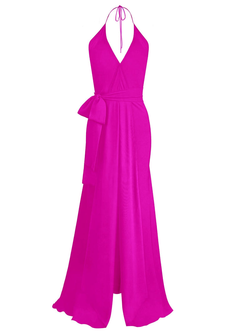 Bias Gown - Hot Pink