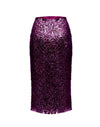 Slip Skirt - sequin- Plum