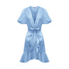 Penelope Mini Dress - Linen Sky Blue