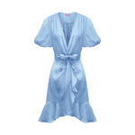 Penelope Mini Dress - Linen Sky Blue