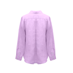 Bevie Button Down Shirt- Lavender Linen