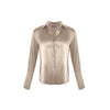 Garcon Shirt -Stretch Silk Charmeuse - Champagne