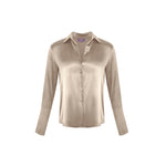 Garcon Shirt -Stretch Silk Charmeuse - Champagne