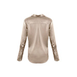 Garcon Shirt -Stretch Silk Charmeuse - Champagne