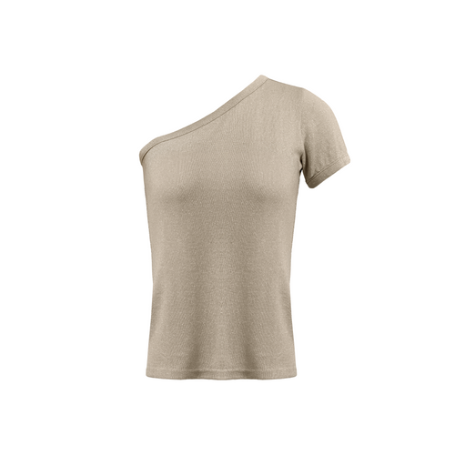 One Shoulder Tee - Pink