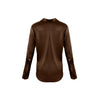 Garcon Shirt - Stretch Silk Charmeuse - Chocolate