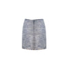 Mini Wrap Skirt - Blue/Brown