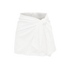 Mini Wrap Skirt- Optic White Linen