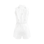Rosie Romper - Ivory Embroidery Eyelet