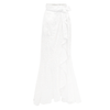 Penelope Skirt- White Flower Cotton