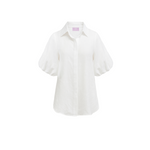 Donna Top Linen - Optic White