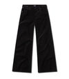 Loli Mid Rise Baggy Velvet- Black
