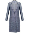 Garbo Midi Coat - Dark Blue Shimmer