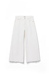 Lyra Wide Leg Crop-  White