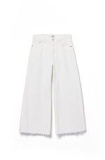 Lyra Wide Leg Crop-  White