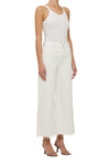 Lyra Crop Wide Leg - White