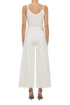 Lyra Wide Leg Crop-  White