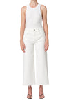 Lyra Wide Leg Crop- Soft White