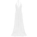 Bias Gown - Single Layer- Linen Gauze - White