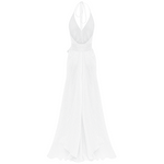 Bias Gown - Single Layer- Linen Gauze - White