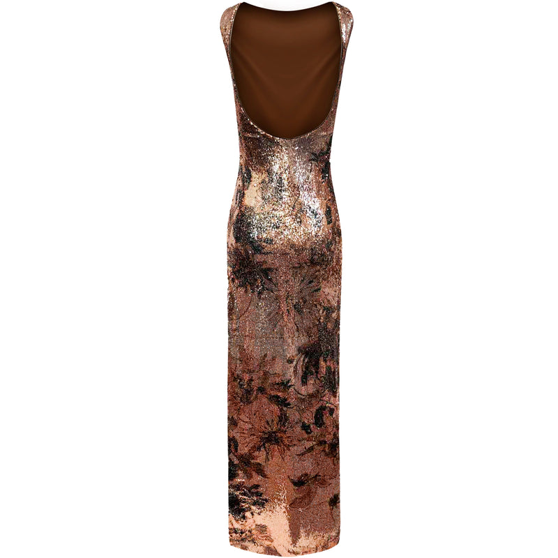 Brandy Maxi Gown-Multi Brown Sequin – Michelle Farmer