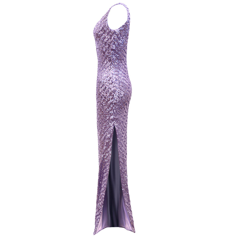 Brandy Maxi Gown- Glicine Sequin