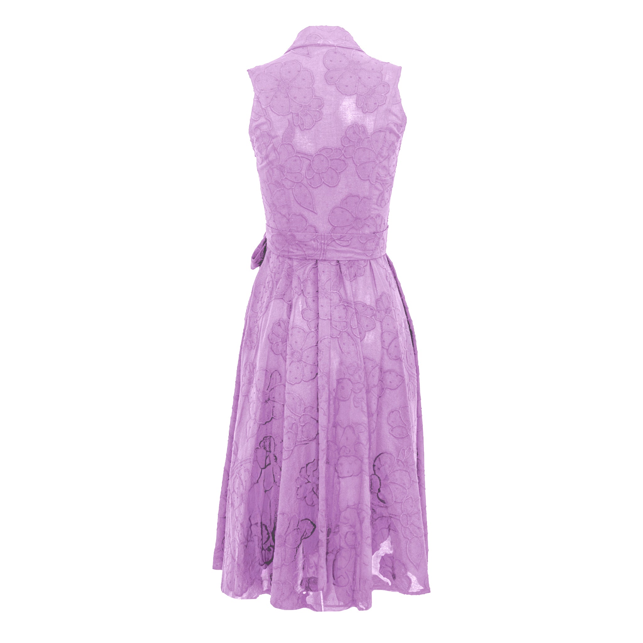 Alice Midi Dress- Lavender Flower Michelle Farmer Alice Midi Dress- Lavender Flower Michelle Farmer