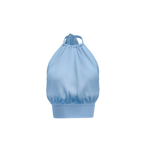 Bardot Top Silk Chiffon - Hydrangea