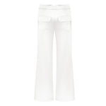 Drawstring Pant -30mm Silk Charmeuse - Ivory 006