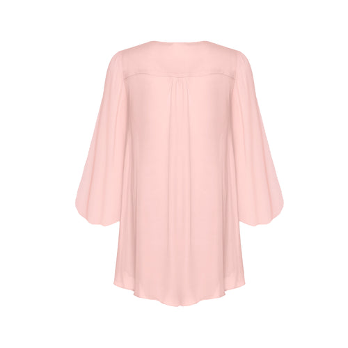 Petra Blouse Close Front-Chiffon-Peony