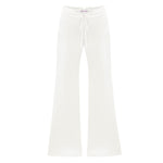 Drawstring Pant - 30mm Silk Charmeuse - Ivory