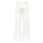 Drawstring Pant - 30mm Silk Charmeuse - Ivory