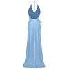 Bias Gown - Single layer Georgette - Hydrangea