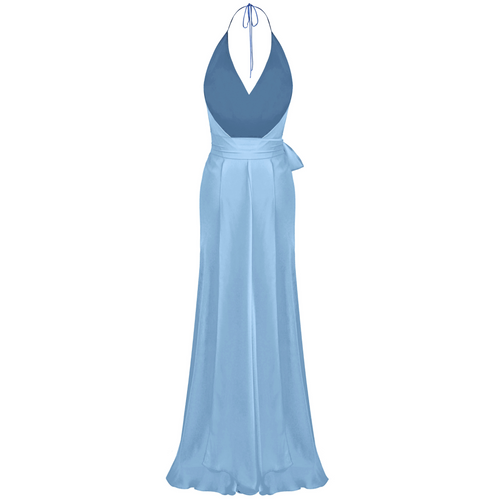 Bias Gown - Single layer Georgette - Hydrangea