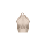 Bardot Top -Silk Charmeuse-Champagne