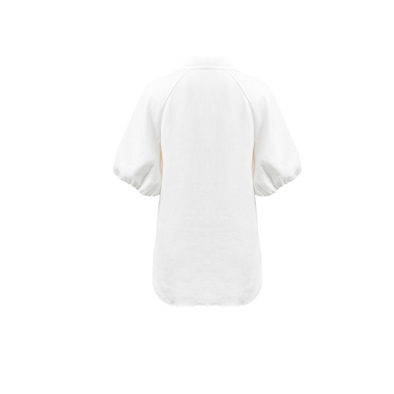 Donna Top Linen - Optic White
